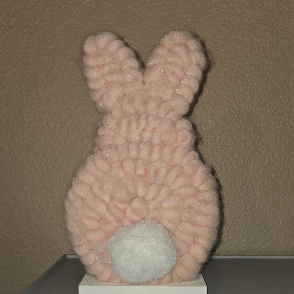 Kohl's Pink Wool Bunny Decor